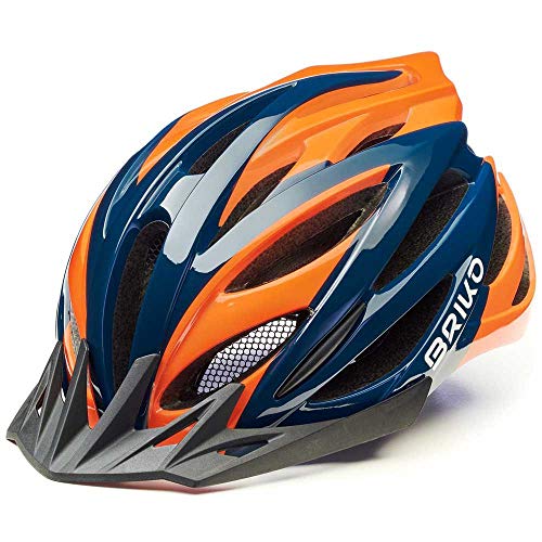 Briko Morgan Casco Ciclismo, Adultos Unisex, Shiny Blue, L