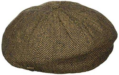 BRIXTON Brood - Gorra Unisex marrón Brown/Khaki Herringbone Talla:Large