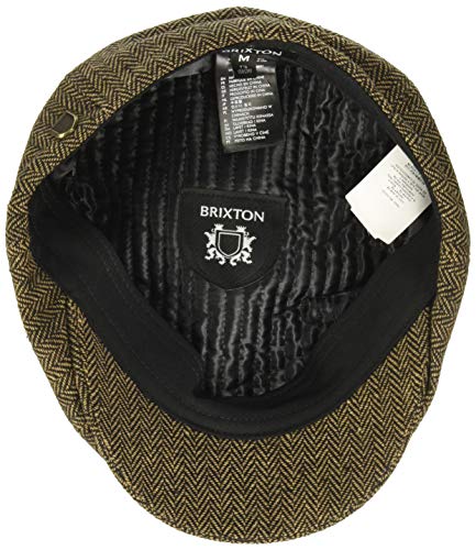 BRIXTON Brood - Gorra Unisex marrón Brown/Khaki Herringbone Talla:Large