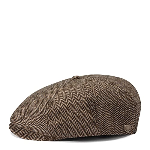 BRIXTON Brood - Gorra Unisex marrón Brown/Khaki Herringbone Talla:Large