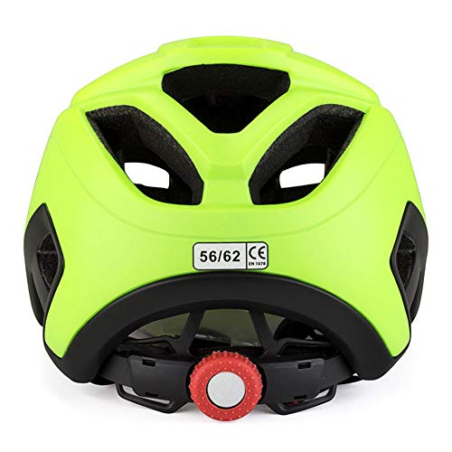 Brony Casco De Bicicleta para Adultos Resistente A Los Golpes Ligero EPS PC Sports MTB Protector De Bicicleta Hombres Mujeres Unisex J654,Verde