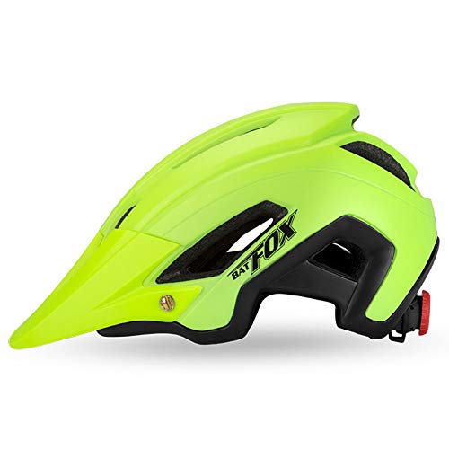 Brony Casco De Bicicleta para Adultos Resistente A Los Golpes Ligero EPS PC Sports MTB Protector De Bicicleta Hombres Mujeres Unisex J654,Verde