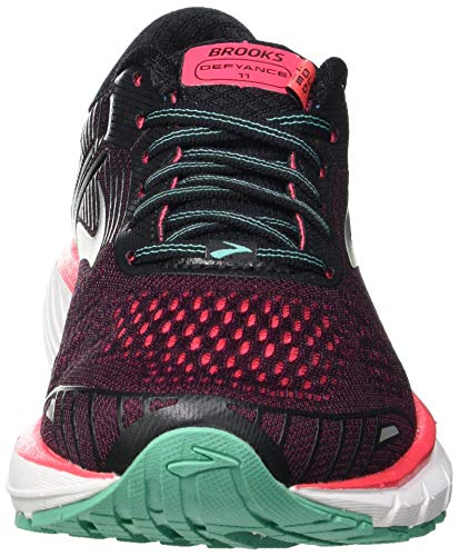 Brooks Defyance 11, Zapatillas para Correr Mujer, Black Pink Green, 36.5 EU