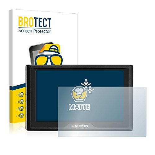 BROTECT Protector Pantalla Anti-Reflejos Compatible con Garmin Drive 51 LMT-S (2 Unidades) Película Mate Anti-Huellas