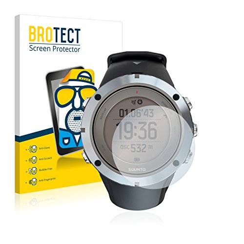 BROTECT Protector Pantalla Anti-Reflejos Compatible con Suunto Ambit3 Peak Sapphire (2 Unidades) Película Mate Anti-Huellas