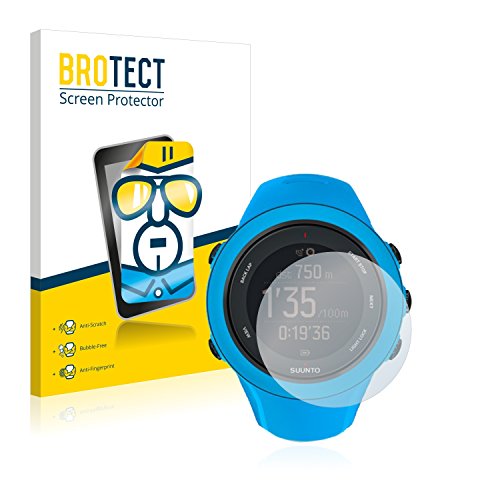 BROTECT Protector Pantalla Compatible con Suunto Ambit3 Sport Blue Protector Transparente (2 Unidades) Anti-Huellas