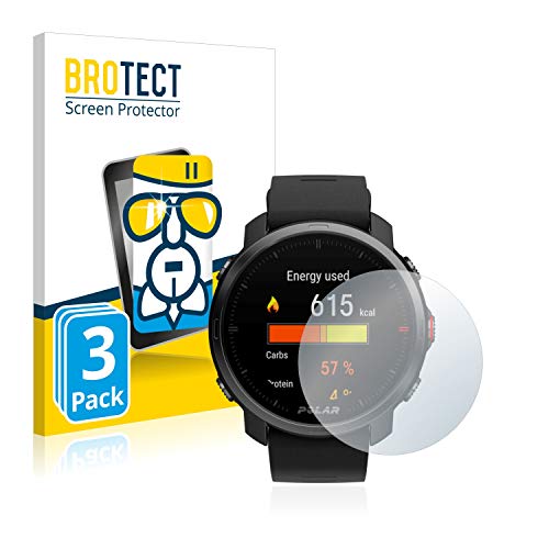 BROTECT Protector Pantalla Cristal Compatible con Polar Grit X Protector Pantalla Vidrio (3 Unidades) - Dureza Extrema, Anti-Huellas, AirGlass