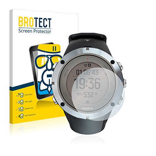 BROTECT Protector Pantalla Cristal Compatible con Suunto Ambit3 Peak Sapphire Protector Pantalla Vidrio - Dureza Extrema, Anti-Huellas, AirGlass