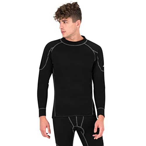 BWOLF Cyclone Ropa Termica Hombre Camiseta Termica Hombre Mallas Termicas Hombre, Termoactiva, Elástica S-2XL (Camisa térmica, S)