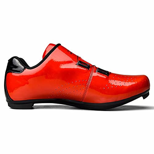 Cacagie Zapatillas de ciclismo para hombre y mujer Spin Ring SPD para ejercicio al aire libre e interior, hombres y mujeres compatibles con tacos Delta Look, amarillo, 42 EU