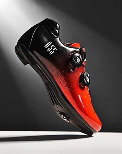 Cacagie Zapatillas de ciclismo para hombre y mujer Spin Ring SPD para ejercicio al aire libre e interior, hombres y mujeres compatibles con tacos Delta Look, amarillo, 42 EU