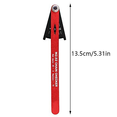 Cadena de Bicicleta portátil Desgaste Comprobador Cadena Cadena de la Bicicleta reparación de Herramienta con Desgaste de la Cadena Medidor Indicador de Herramienta Montaña Bici del Camino