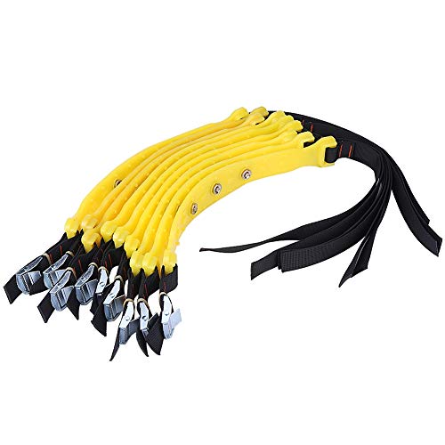 Cadena de Nieve para Neumáticos, 10 piezas 185-225 mm Cinturón Antideslizante Cinturón Cadenas de Neumáticos de Seguridad para Automóviles de Nieve Universal para SUV de Camiones de Automóviles