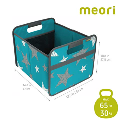 Caja plegable para el hogar, la oficina o para viajes., color Azur/estrellas. Faltbox