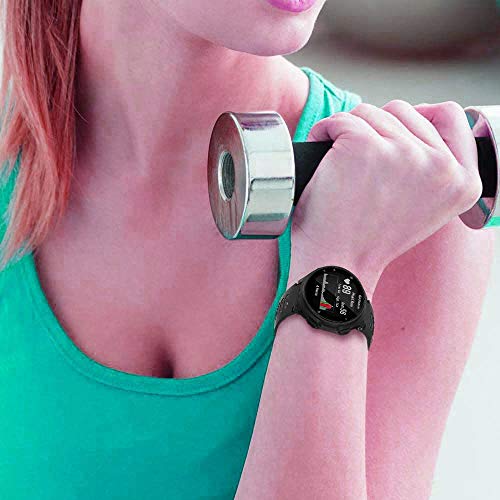 Cakamenshy Correa deportiva de silicona suave ajustable compatible con Forerunner 220 230 235 620 630 735XT Approach S20 S5 S6 bandas para Garmin Smart Watch accesorio