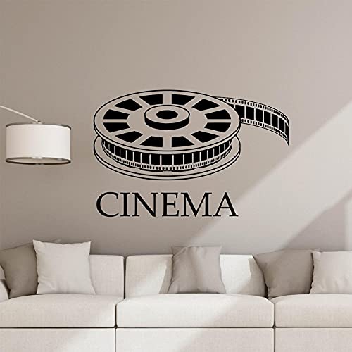 Calcomanía de pared de cine, póster de película, cartel de cine en casa, cita, sala de juegos, pegatina, Mural, decoración de regalo, tira de película, arte de pared A9 65x42cm