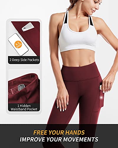 CAMBIVO Leggins Mujer, Mayas Deportivas Cintura Alta, Pantalón Mallas de Deporte para Yoga, Running, Fitness, Estiramiento, Pilates