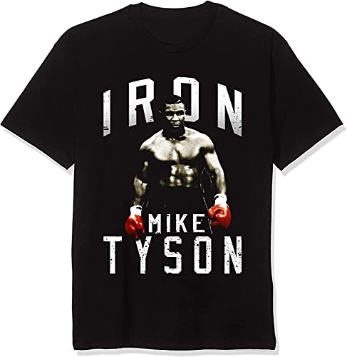 Camiseta Boxeo Mike Tyson, Camiseta de Algodón, Camiseta Manga Corta Cuello Redondo Camiseta Verano (L)