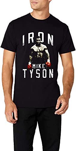 Camiseta Boxeo Mike Tyson, Camiseta de Algodón, Camiseta Manga Corta Cuello Redondo Camiseta Verano (L)