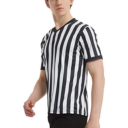 Camiseta de árbitro con Cuello en V Bordado de impresión Personalizada al por Mayor de TOPTIE Jersey-Printing-S