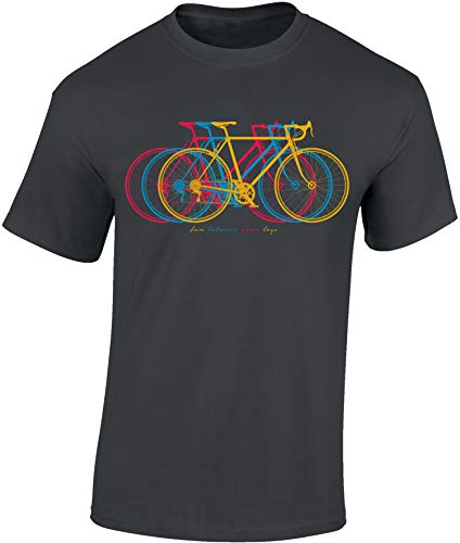 Camiseta de Bicileta: Fun Between Your Legs. MTB Mountain Bike T-Shirt Hombre-s y Mujer-es Regalo Ciclistas Bici BTT MTB BMX Regalos Deporte Ciclista - Retro Fixie Outdoor (XL)