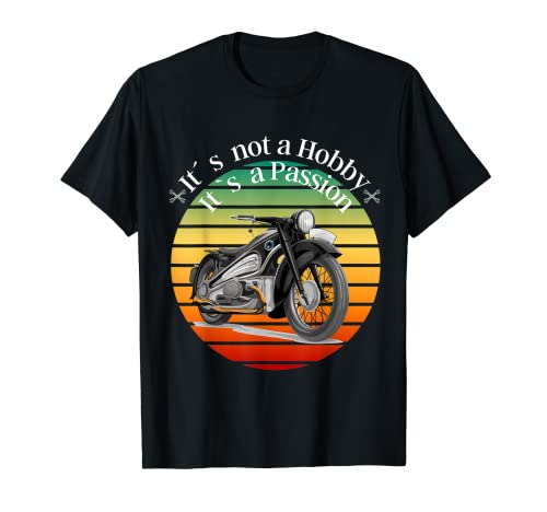Camiseta de motorista con texto en alemán "Es kein Hobby, es Passion Biker" Camiseta