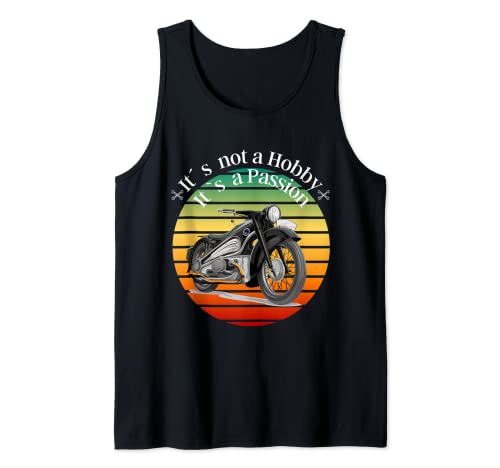 Camiseta de motorista con texto en alemán "Es kein Hobby, es Passion Biker" Camiseta sin Mangas