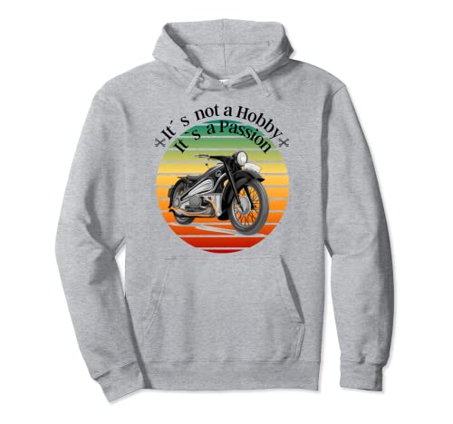 Camiseta de motorista con texto en alemán "Es kein Hobby, es Passion Biker" Sudadera con Capucha