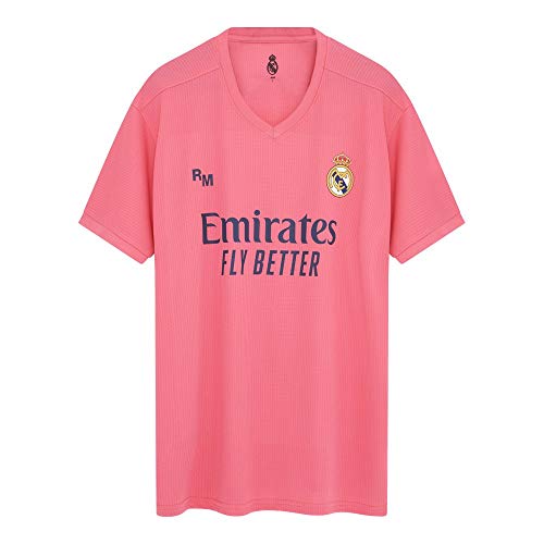 Camiseta Oficial del Real Madrid para Hombre, 2020/2021, Manga Corta, para Entrenamiento de fútbol - Primera, Segunda y Tercera