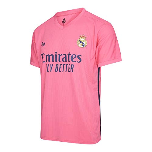 Camiseta Oficial del Real Madrid para Hombre, 2020/2021, Manga Corta, para Entrenamiento de fútbol - Primera, Segunda y Tercera