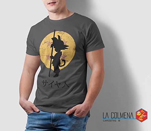Camisetas La Colmena 164-Looking for The Dragon Balls (ddjvigo) (XL, Gris Oscuro)