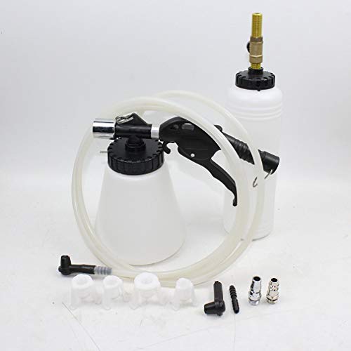 CandyT Kit de Purga de Frenos de Aire neumático Extractor de Purga de vacío de Embrague de plástico Máquina de Cambio de llenado de líquido Maceta Doble 10 Piezas
