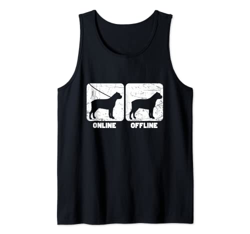 Cane Corso Giftidea Offline Online Italiano Mastiff Dog Camiseta sin Mangas