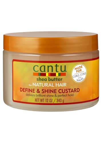 Cantu Define & Shine Custard - Manteca de karité para rizos, 340g, 1 unidad