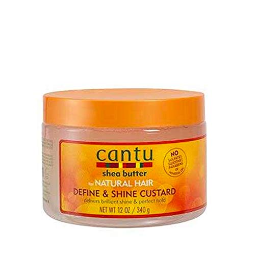 CANTU SHEA Butter FOR Natural Hair Define & Shine Custard 340G, Negro, Estandar