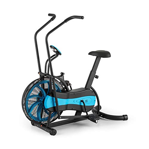 CapitalSports Stormstrike - Eliptica, Bicicleta eliptica hasta 120 kg, Eliptica para casa con Pantalla integrada, Altura sillín Regulable 7 Niveles, Entrenamiento Dual (Piernas y Brazos), Antracita