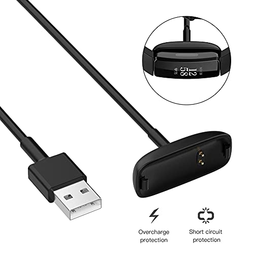 Cargador Cable de Carga para Fitbit Ace 3/Inspire 2, Weideworld Cable de Carga USB, Daptador de Cargador Clip de Carga, 1M