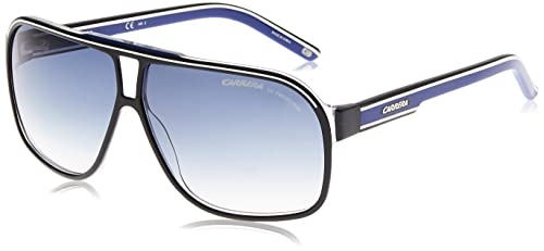 Carrera Grand Prix 2 9O T4M Gafas de Sol, Negro (Black White/Grey Gradient), 64 Unisex Adulto