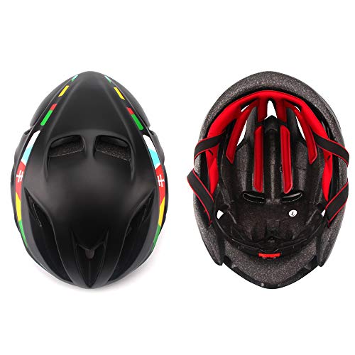 Casco Bicicleta YDHWWSH Triatlón Ciclismo Ciclismo Casco Ultraligero Carretera Carrera Bicicleta Adulto Protector Aero Bicicleta Cascos Equipo Mujeres Tapas De Seguridad 55-62cm