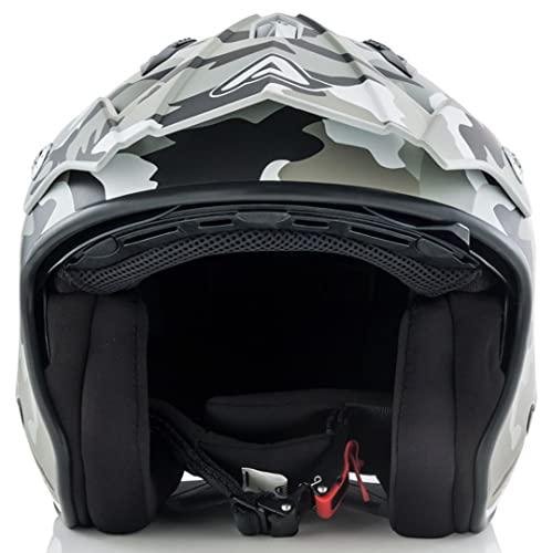 casco Jet aire Camo/Brown xl (61/62)