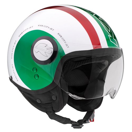 Casco Kappa Modelo KV8 Demi Jet - Bandera italiana L Italia