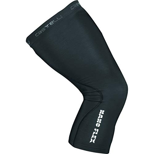 castelli Nano Flex 3G Kneewarmer Calentadores, Unisex Adulto, Negro, L