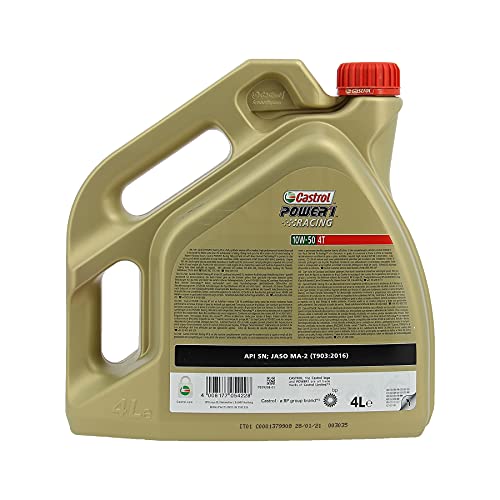 Castrol POWER1 Racing 4T 10W-50 Aceite de Moto 4L