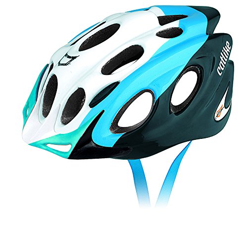 Catlike Fahrradhelm - Casco de ciclismo, color blanco / rojo / negro, S 51-54 cm