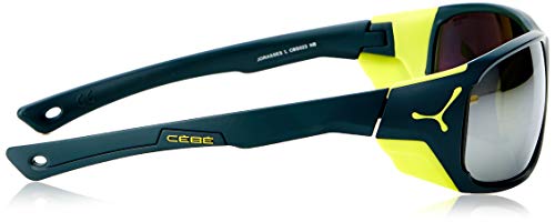 Cébé Jorasses L Gafas de sol Matt Petrol Lime Unisex-Adult Large