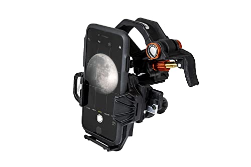 Celestron NexYZ 3-Axis Telescope Camera/Smartphone Mount - Accesorio para telescopios (Telescope Camera/Smartphone Mount, Negro, Naranja, Vertical, Samsung, Google, Apple, 283,5 g)