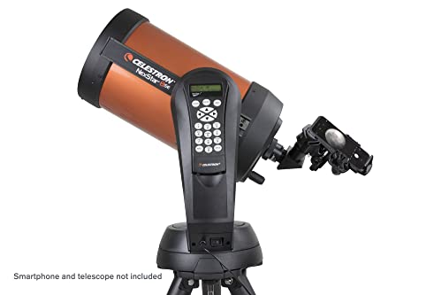 Celestron NexYZ 3-Axis Telescope Camera/Smartphone Mount - Accesorio para telescopios (Telescope Camera/Smartphone Mount, Negro, Naranja, Vertical, Samsung, Google, Apple, 283,5 g)