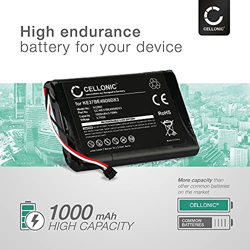 CELLONIC® Batería de Repuesto 361-00035-00, KE37BE49D0DX3 Compatible con Garmin Edge 800 / Edge 810 / Edge Touring, 1000mAh Accu GPS Pila sustitución Battery