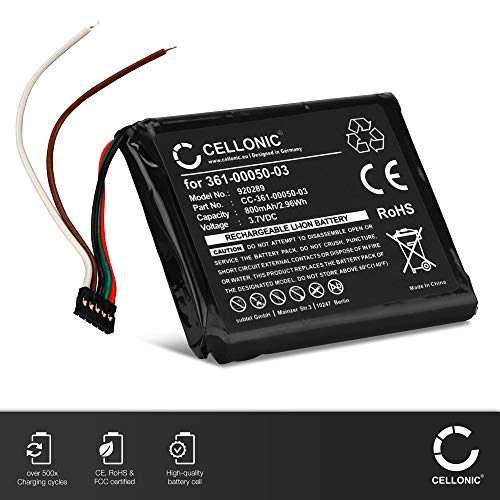 CELLONIC® Batería de Repuesto 361-00050-03,361-00050-10 Compatible con Garmin Edge 510, 800mAh + Juego de Herramientas, Batería Recargable para GPS Battery