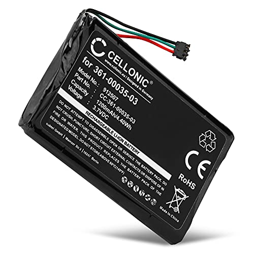 CELLONIC® Batería Premium Compatible con Garmin Nüvi 2597, 2595, 2497, 2495, 2475, 2455 / Edge 1000 Touring, 361-00035-03 1200mAh Pila Repuesto bateria
